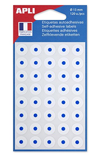 Apli 11336 - Pochette de 120 oeillets blancs Ø 13 mm