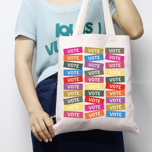 Bolsa Tote para votación 2024, bolsa de hombro política, regalo para día de elecciones y derecho al voto miniatura 2
