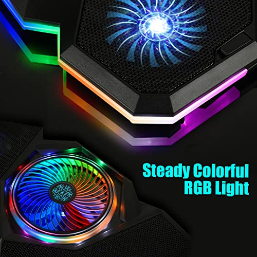Laptop-Cooling-Pad-Gaming-Laptop-Cooler-with-5-Quiet-Fans-and-Colorful-RGB-LightOne-Click-colse-Laptop-Fan-Cooling-Pad-Fits-12-17-Inch-Laptop-USB-Port-Powered-7-Adjustable-Height