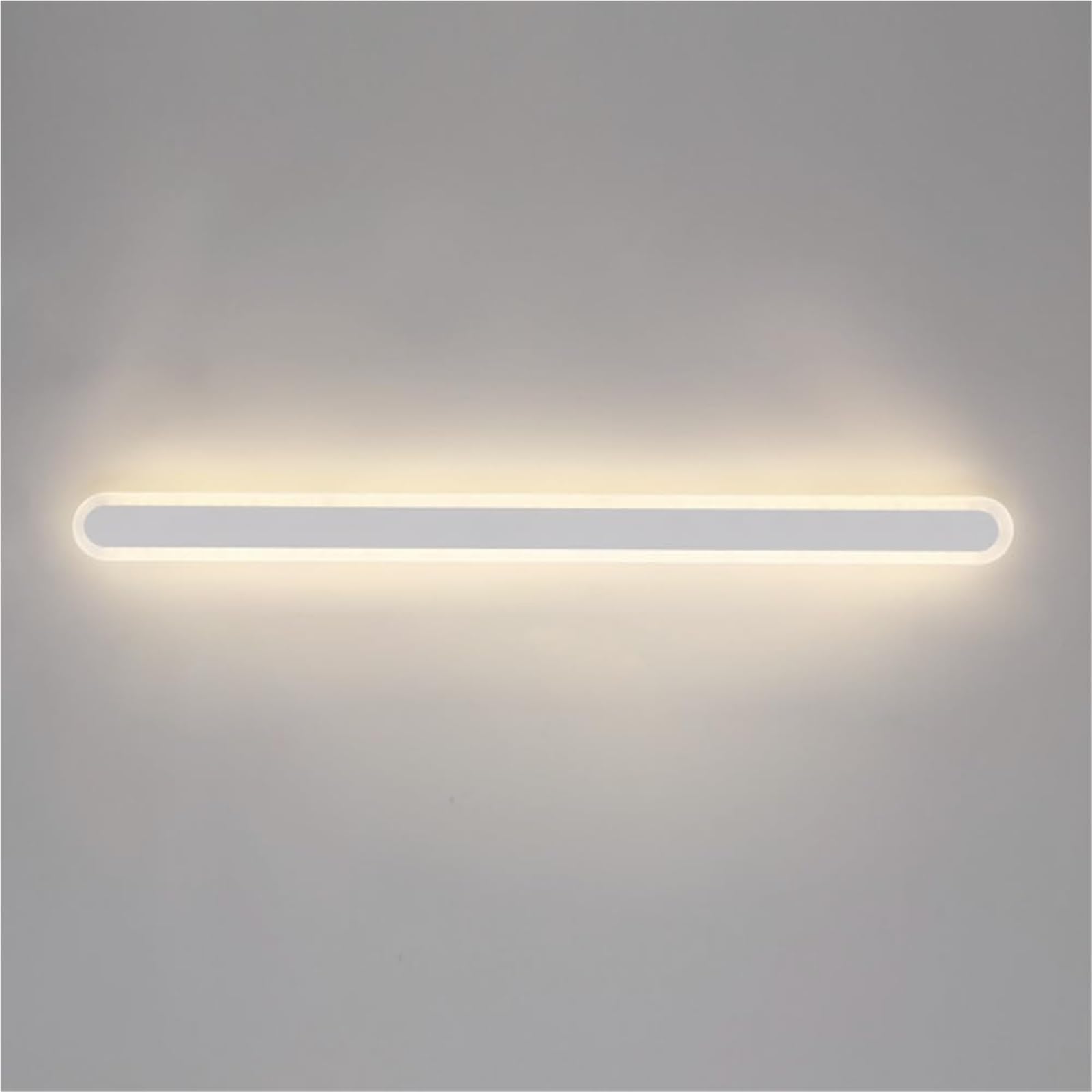 HCZKIUJY Wall Lamps & Sconces Outdoor Waterproof Linear Wall Light with Black Metal e and Acrylic Shade, Long Sconce, Decorative Courtyard Lighting Fixture, Background Atmosphere Lamps(White-120CM)