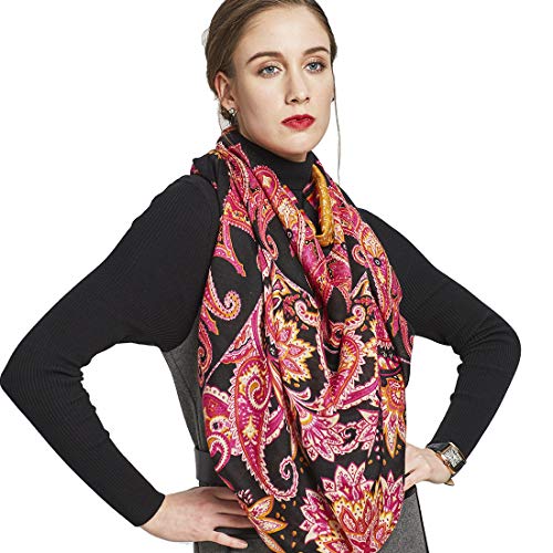 DANA XU 60% Wool 40% Silk Pashmina Shawls and Wraps Scarf Bandana Neck Wrap For Women