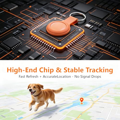 Dog Tracker, GPS Tracker for Dogs with Real-Time Location, No Monthly Fee, No SIM, IP68 Waterproof Ultra-Slim Lightweight with Holder, 365-Day Battery,for Android and iOS - image 6