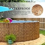 Outdoor Bamboo Roll 110x1000cm - Eco-Friendly Garden Fence Mat for Balcony, Terrace, Pool, Backyard Sunshade & Privacy Solution - Image 2