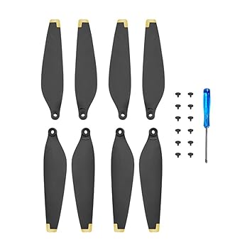 4 Set Propeller Remote Controlled UAV Device Low Noise CW/CCW RC Drone FPV Quadcopter Fan Blade Propellor Spare Part Unit Accesory Unmanned Helicam Replacement Kit-5 Years Warranty (Mavic Mini 3/3Pro)