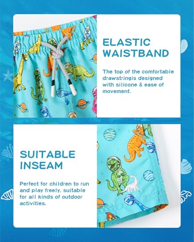Image of SURF CUZ Boys Swim Trunks Toddler Swim Shorts UPF 50+ Bathing Suit for Boy Swimsuit Quick Dry Mesh Beach Boardshorts Swimwear