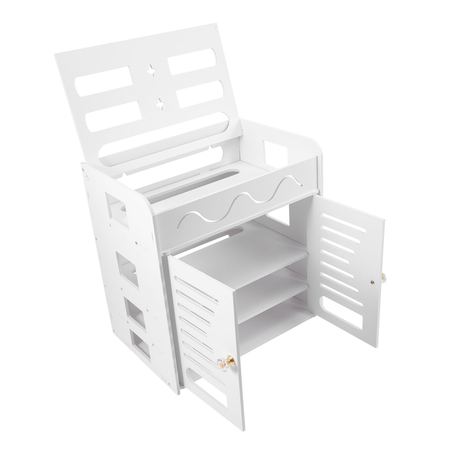 Boîte rangement routeur wifi 4 niveaux plastique résistant structure robuste iplusmile
