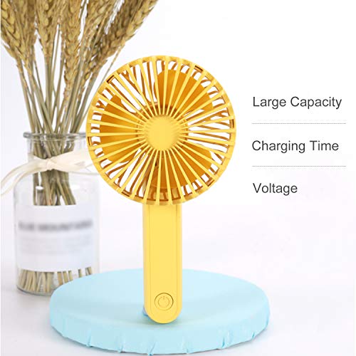 Ajcoflt Ventilador portátil Mini Ventilador Dobrável Portátil de 3 Velocidades de Baixo Ruído Ventil