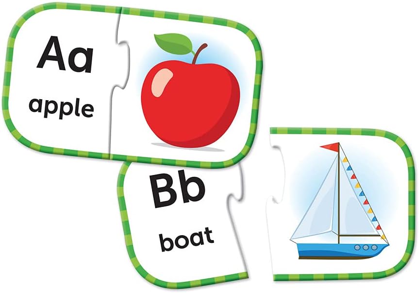 learning resources abc puzzle cards kindergarten readiness self correcting puzzles alphabet learning games puzzles for toddlers ages 3 toys games