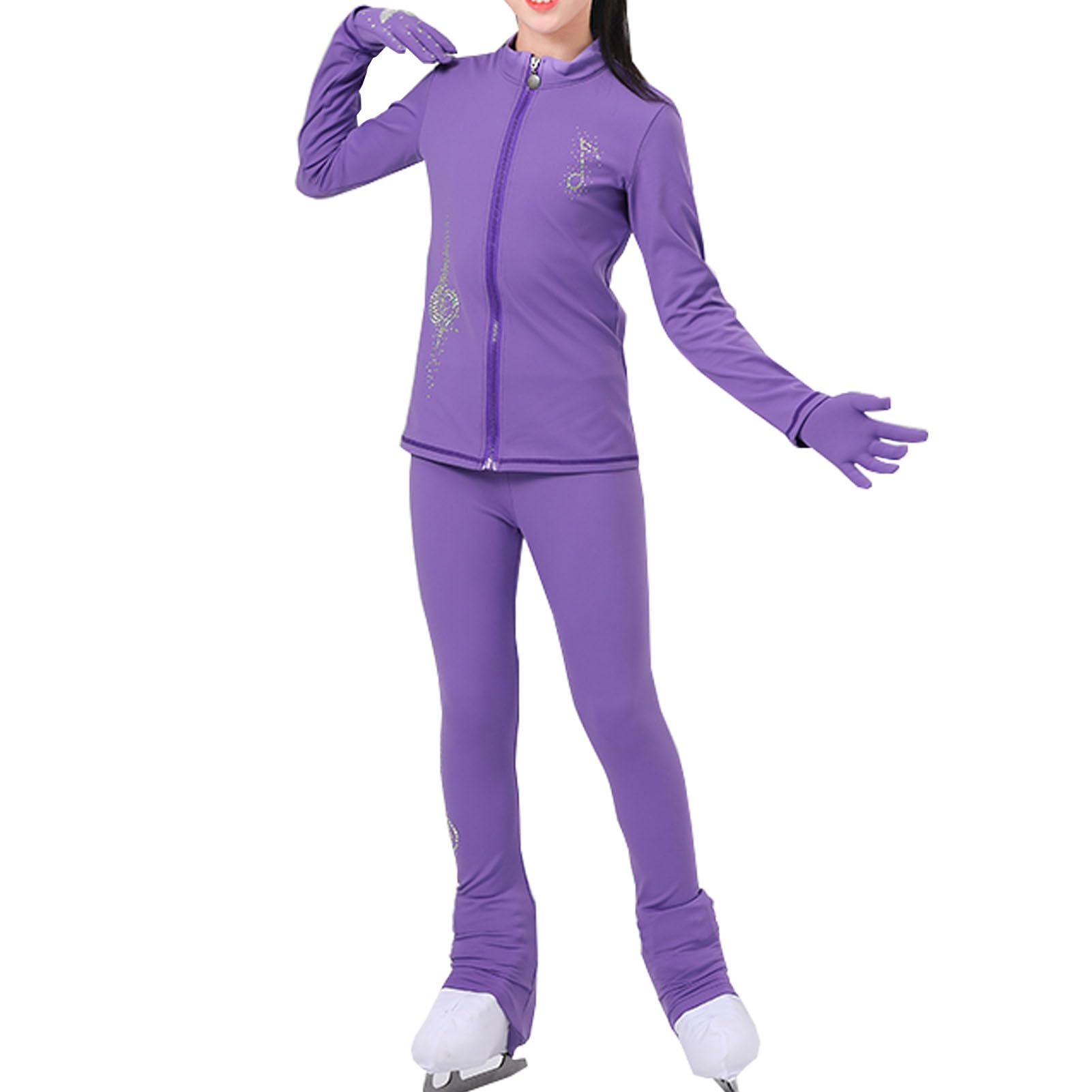 CuLtp Tuta Da Pattinaggio Artistico Per Ragazze, Artistico Pantaloni - Main Image