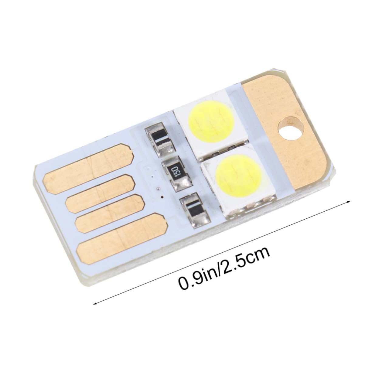 STOBAZA Pure White LED Light Chip Lights Lamps Replacement LED Lughts Replacement LED Light Single Chip LED Light Chip for DIY USB Lighting Landscape Lamp Base Chip LED Loght Luminuxe