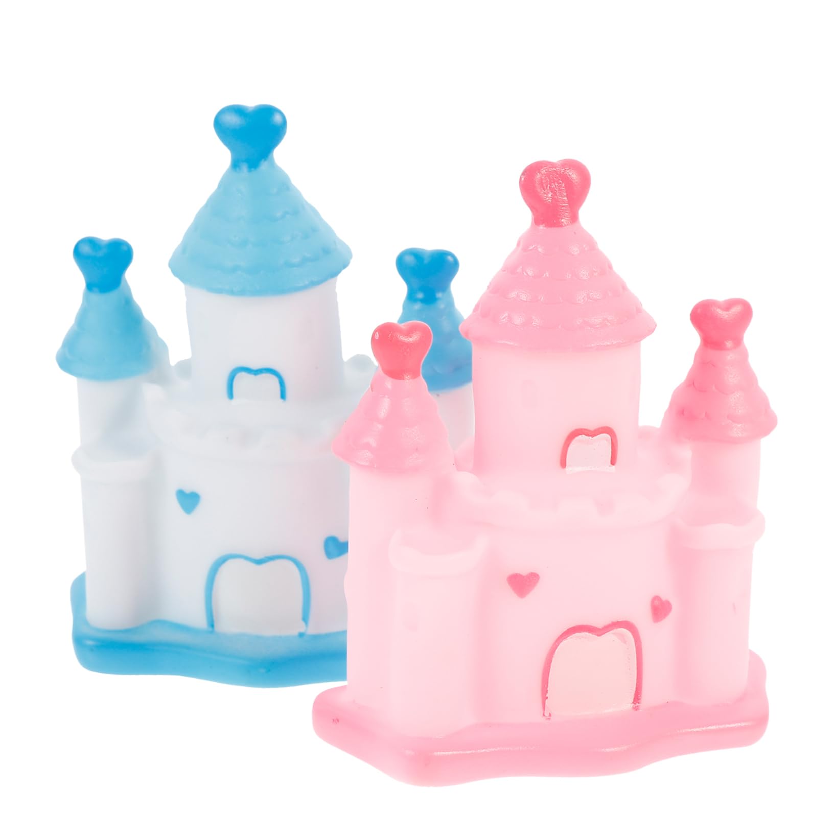 ARTIBETTER2pcs Decorative Ornaments Disneyland Wedding Table Decor Birthday Party Supplies Birthday Cake Toppers Princess Decor Wedding Table Decorations Cake Decor Castle Mini Vinyl Castle
