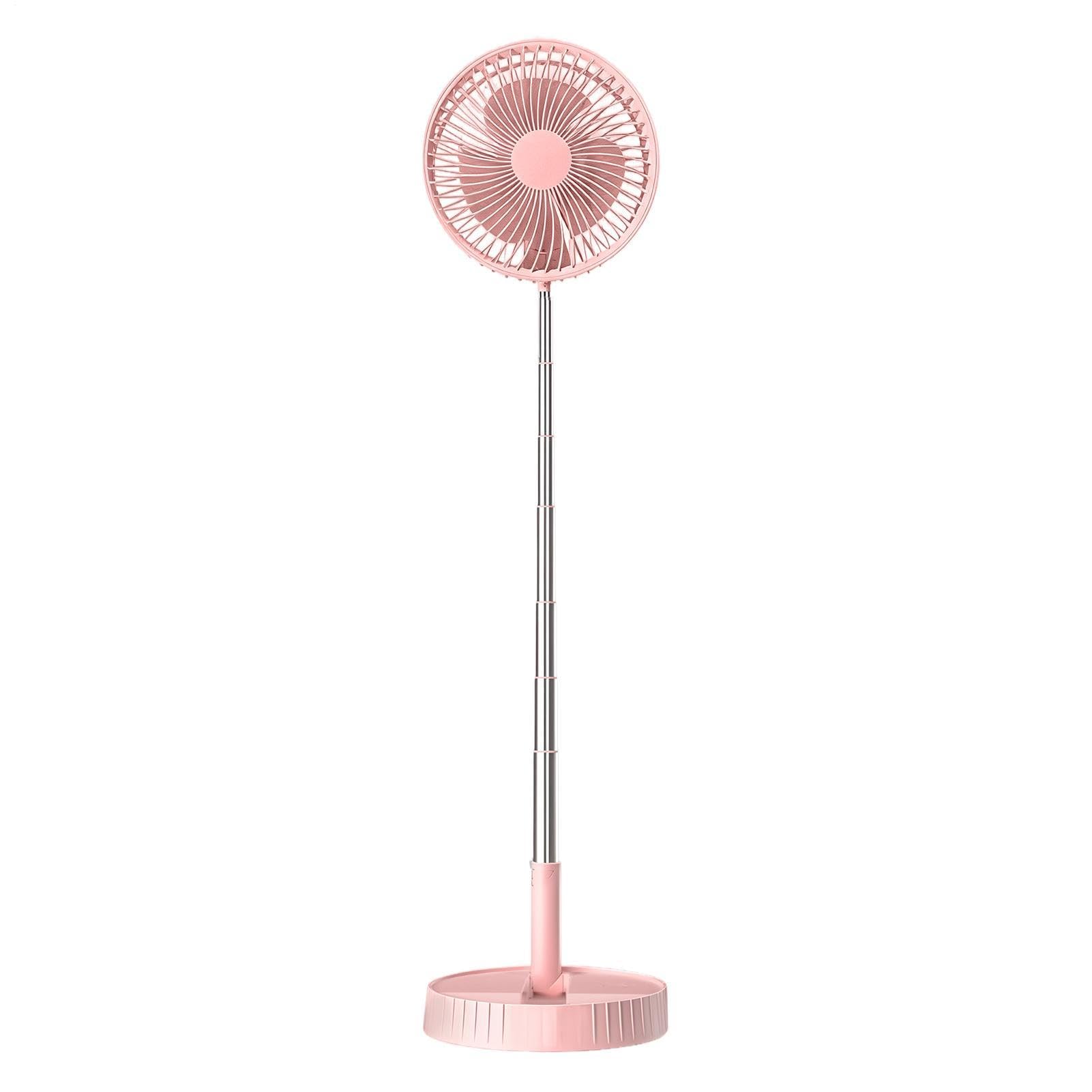 Ventilatore da Scrivania Soffiatore d'Aria Pieghevole Telescopico | Ventilatore Portatile per Pavimento, Camera, Ufficio, Viaggio, Campeggio, Spiaggia, All'aperto