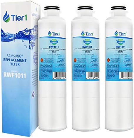 Tier1 DA29-00020B Replacement for Samsung Water Filter HAF-CIN/EXP, DA29-00020B, HAF-CIN, DA29-00020B-1, RF28HMEDBSR, RF263BEAESR, RS25J500DSR, RF263TEAESG, HDX FMS-2, DA97-08006A-1, 3 Filters
