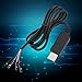 Download Converter Cable, USB To TTL Converter, PL2303HX RS232 Upgraded Converter USB To COM/TTL Serial Adapter STC Download Cable