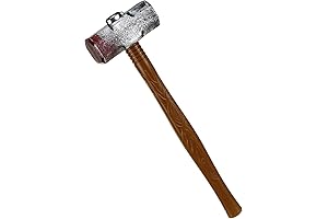 BinaryABC Halloween Plastic Hammer Props: Your Bone-Chilling Costume Accessory