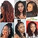 Seriya 6 Packs 8 inch Spring Twist Crochet Hair Ombre Spring Twist Braiding Hair for Butterfly locs Short Passion Twist Hair Fluffy Crochet Braids Hair for Black Women(T350, pack of 6)