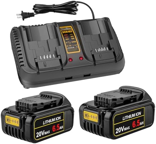 Lot De 2 Batteries De Rechange Li-ION Pour Dewalt 18V 8000mAh