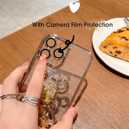 Coque pour iPhone 15 Toon Ours Liusha en silicone transparent pour ados - 4