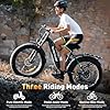 LUXECYCLES 26" Electric Bike Fat Tire 1000W Peak Motor Ebike, Max Range 50 Miles & 20Mph Electric Mountain Bike with 48V 13AH Removable Battery, LCD Display, Electric Bike for Adults #1