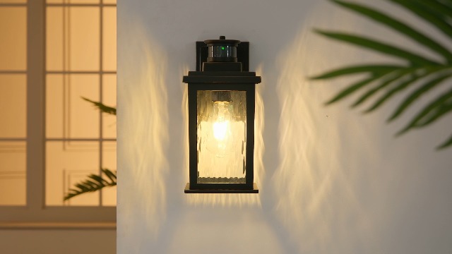 Image of VIANIS Motion Sensor Porch Lights, Outdoor Light Fixtures Wall Mount Dusk to Dawn, Gold Waterproof Exterior Lights for House, Outdoor Wall Lights for House, Doorway, Patio, Anti-Rust (Pack of 2)