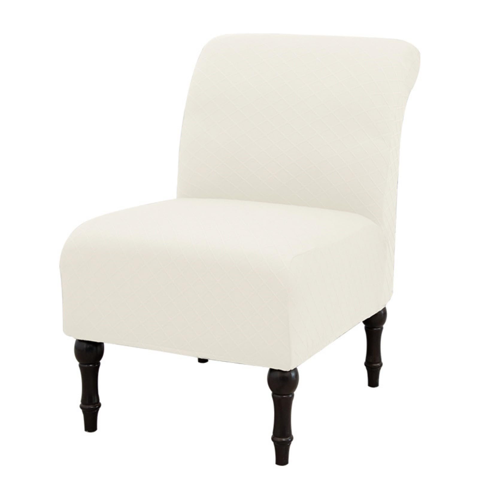 Eco-Ancheng Armless Chair Slipcover Removable Armless Accent Chairs Covers Washable Armless Slipper Chair Slipcover Printed Armless Chair Furniture Protector Covers for Living Dining Room Hotel