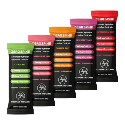 No Sugar Electrolytes Powder Packets | Keto & Fasting Salts Drink Mix | Supplements: The Key Hydration Nutrients Missing from Purified Water | Clean, Variety Pack, Calorie Free | 15 Sticks