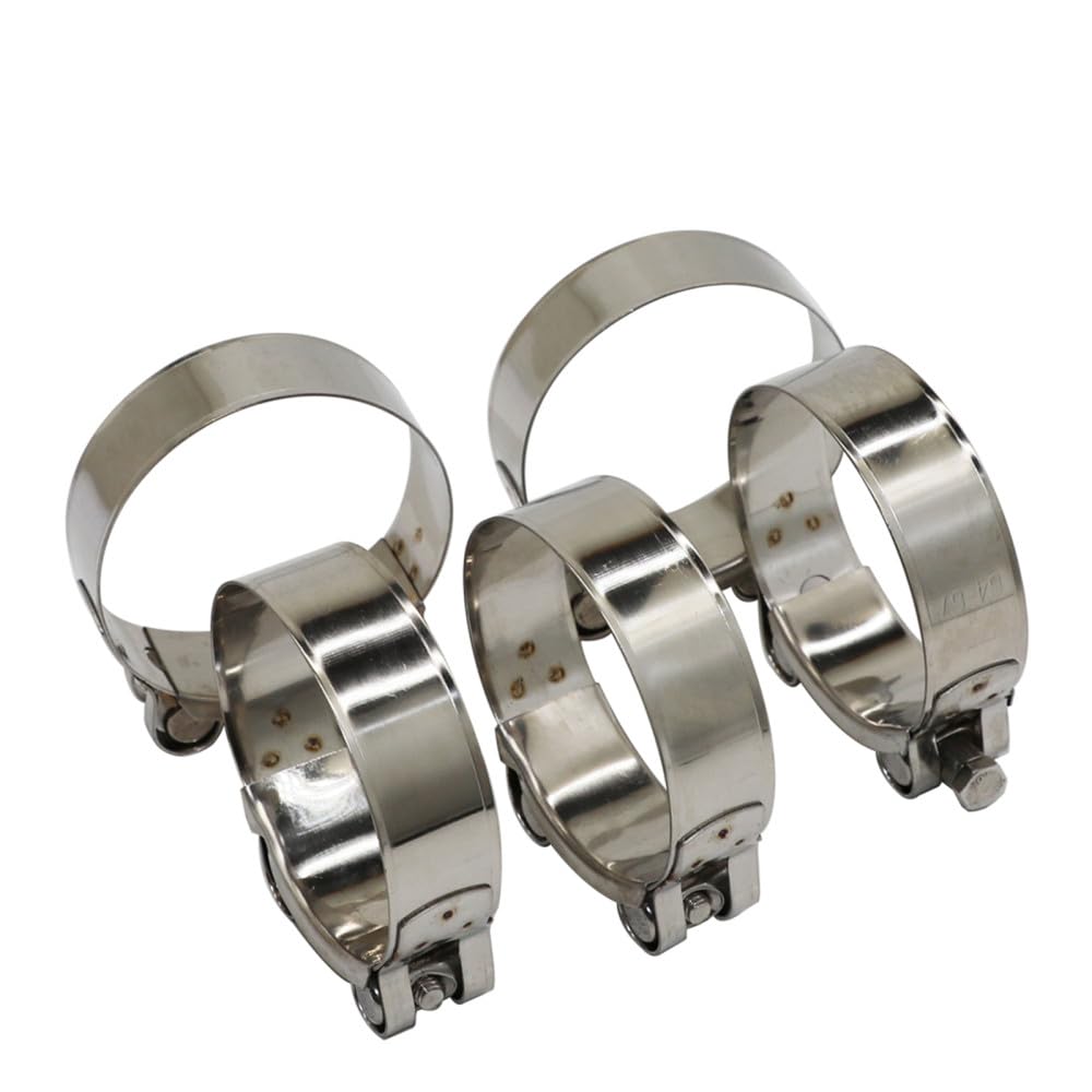 Zaciski wydechowe, Zacisk V-Band ze stali nierdzewnej Uniwersalny zacisk węża śrubą T 1/2 cala, szerokość pasma 17 mm-103 mm(20MM-22MM)