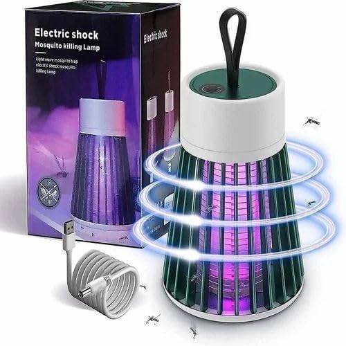 msp® uv electric mosquito killer lamp, usb powered, 360° electric shock, portable indoor insect trap, silent operation
