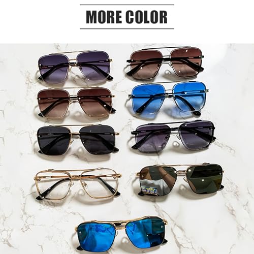 Pickelect Aviator Sunglasses,Retro Gradient Sunglasses UV400 Protection,Pickelect Gradient Aviator Sunglass4