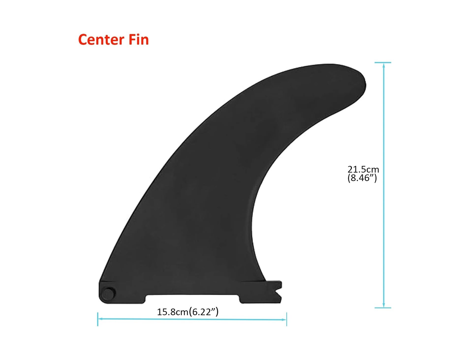 Reemplazo de Aletas for Tablas de Paddle Surf inflables, Accesorio de Tabla de Paddle Surf con Aletas de Bloqueo rápido (a Elegir Entre Aletas centrales o Laterales)(White Center Fin)