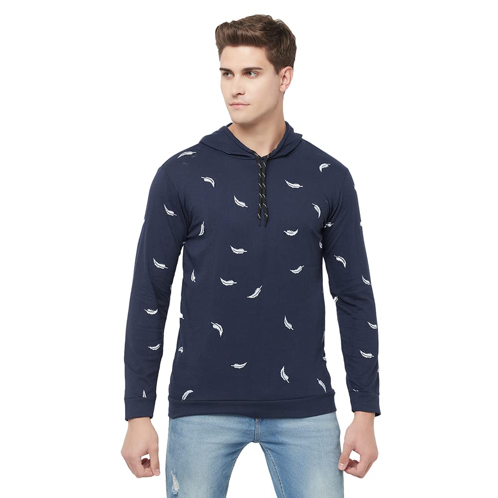 Tfortees Mens Cotton Tshirt(AZ_1744_Blue_)