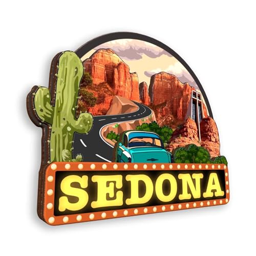 Imán refrigerador Sedona Arizona Estados Unidos 3D miniatura 2