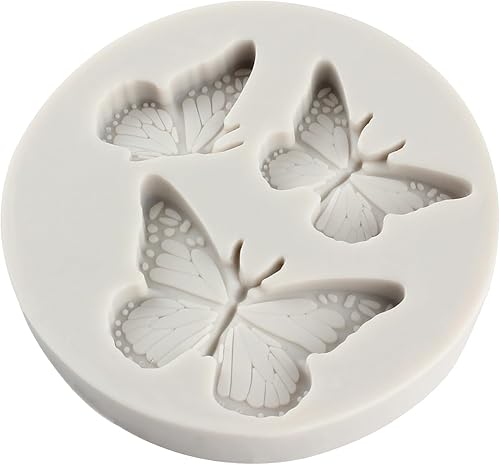 Miniatura 9 de Sijiangmold Moldes de silicona de mariposa para decoración de pasteles, pasta de goma de arcilla polimérica, juego de 4