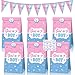 Produktbild SUNSK Papiertüten Boy or Girl Geschenktüten Papier Partytüten Gender Reveal Party Candy Tüten Girlande Aufkleber für Mitgebsel Kindergeburtstag Babyparty Deko Hochzeiten Weihnachten 15 Stück