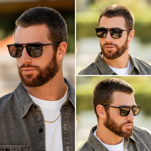 WearMe Pro Premium Polarized Double Bar Sunglasses for Men and Women UVA and UVB3