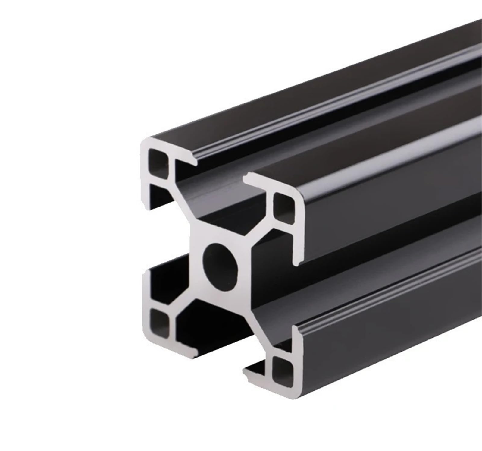 Tpdrkowjx One Color Aluminum Extrusion，3030 Profile T Type Slot Black Anodized 30X30mm Square Tube Rail Frame For Equipment Framework European Standard Extruded Rail(330Mm 12.99")(330Mm 12.99")