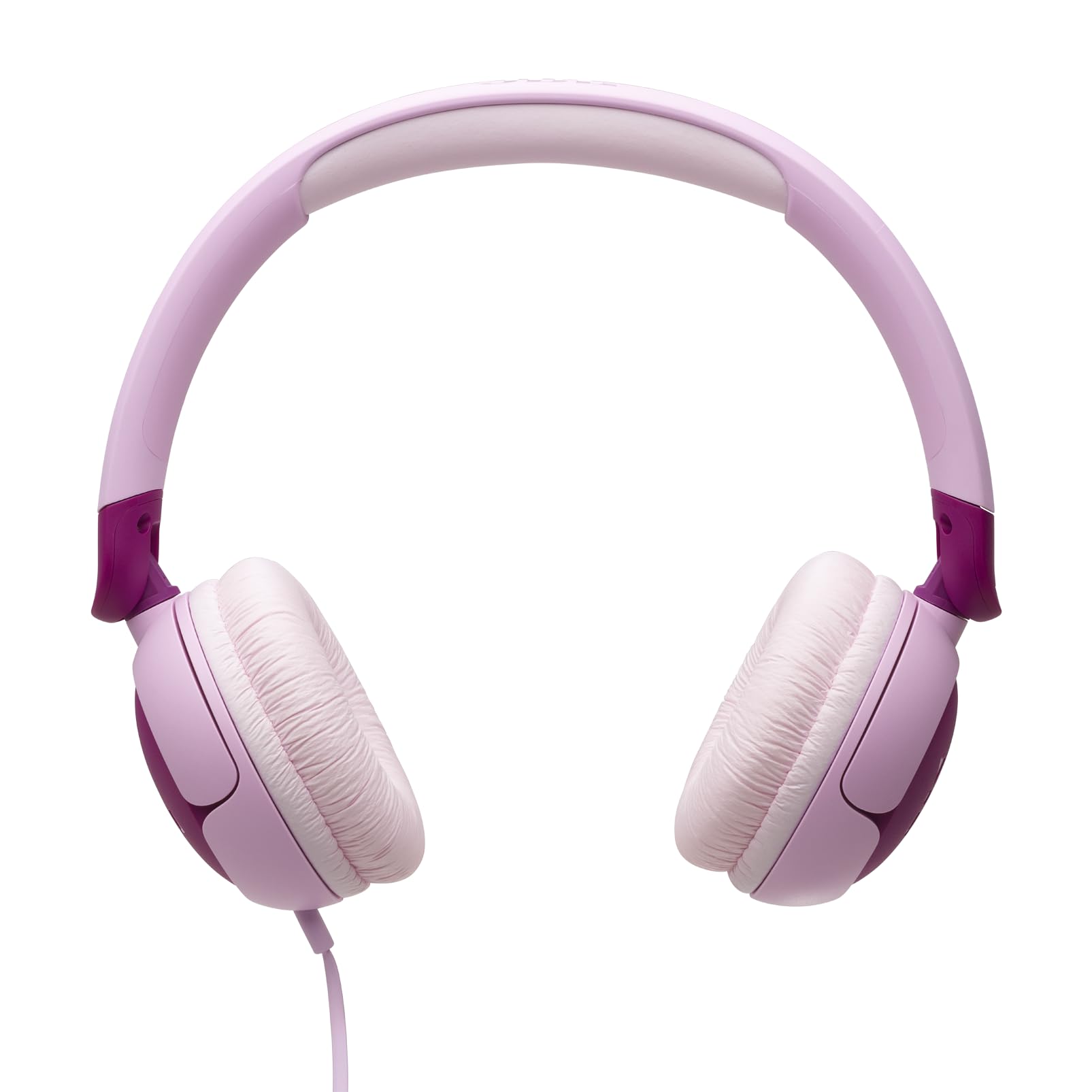 JBL Junior 320, On-Ear-Kopfhörer mit Kabel und eingebautem Mikrofon für Kinder, JBL Safe Sound, niedriger Lautstärke, 12 mm Soft Pad und Sticker-Set, tragbares Design, Lila