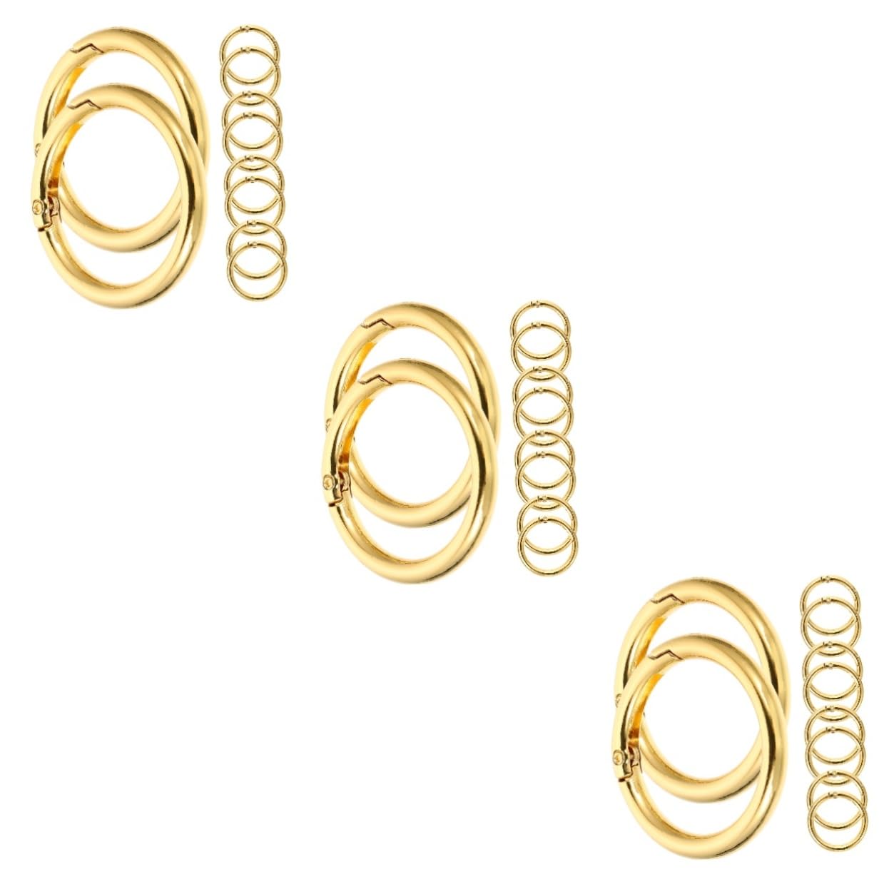 COHEALI 30pezzi Anelli Chiave Metallo Forma Piatta Anelli Di Ricambio Per Creazioni Stile Retro Perfetti Per Pendenti e Accessori