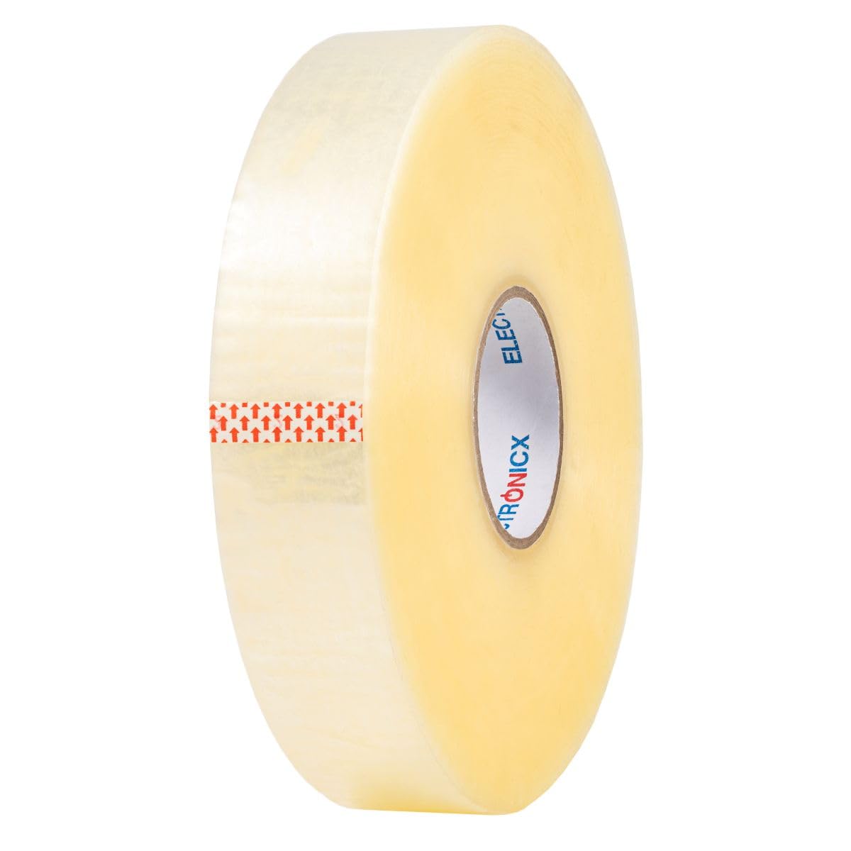 Electronicx Maschinenpackband transparent – 12 Rollen Maschinenklebeband 50 mm x 990 m Langrolle, stark haftend, reißfest, leise abrollend, für Verpackungsmaschinen, Versand & Logistik
