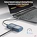 uni USB C Hub Multiport Adapter with Detachable Cable, 8-in-1 USB C Hub with 4K HDMI, 1Gbps Ethernet, SD Card Reader, 100W PD, Compatible for MacBook Pro 2023, iPad Pro 2023, Galaxy S24/S23 & More