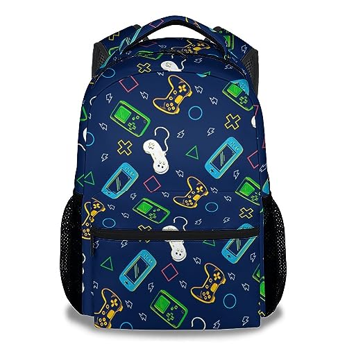 Gamer Backpack for Boys, 16 Inch Gaming Backpacks for School, Cool, Adjustable Straps, Durable, Lightweight, Large Capacity Bookbag for Kids - Main Image