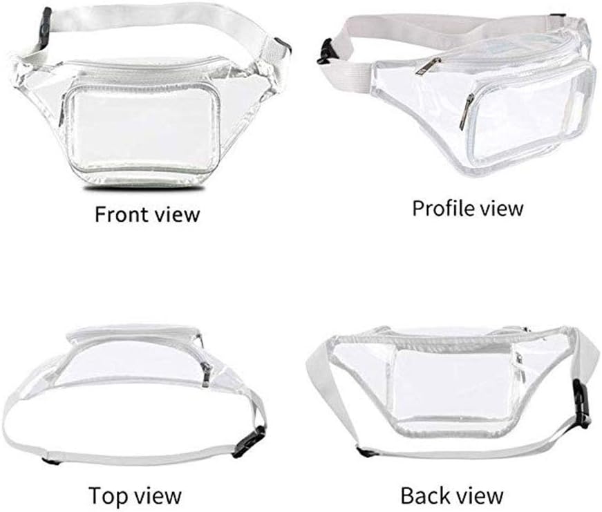 Clear Bag for Stadium Events Approved - Clear Fanny Pack for Women | Waterproof Belt Bag, Transparent Crossbody Purse with Adjustable Strap, TPU Waist Pack for Concerts, Sport, Travel, Running, Hiking - Image 5