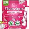 Zero Sugar Dragon Fruit Candy Electrolytes Sticks - Refreshing Hydration - Caffeine Free Energy with Natural Ingredients - Vegan, Keto & Paleo - Sugar Free Electrolytes Powder Drink Mix - 30 Sticks