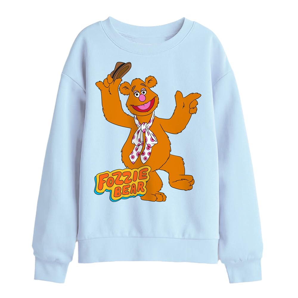 Muppets Disney The Fozzie Bear Dancing Kids Sweatshirt, Light Blue, 7-8Y