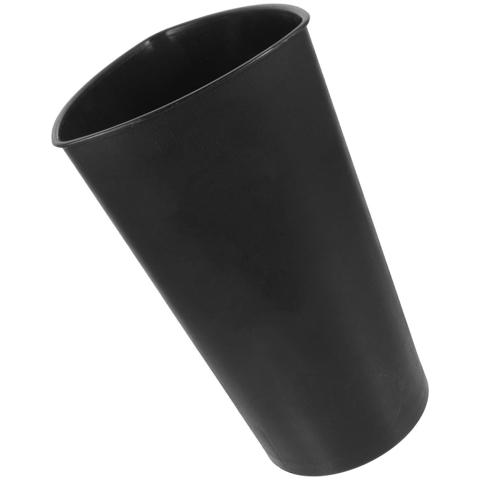 Cubo moderno de plástico negro de alta gama para hoteles vanguardistas