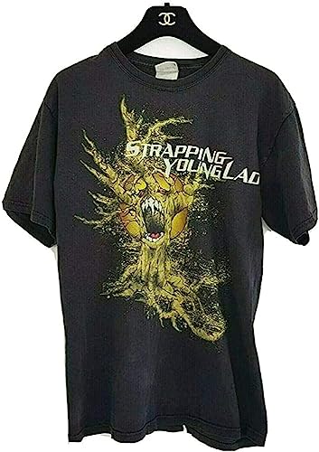 Photo de YUECCSHUN boli Strapping Young Lad Devin Townsend Fear Factory Men's Black Band T-Shirt M Manches Courtes(Large)