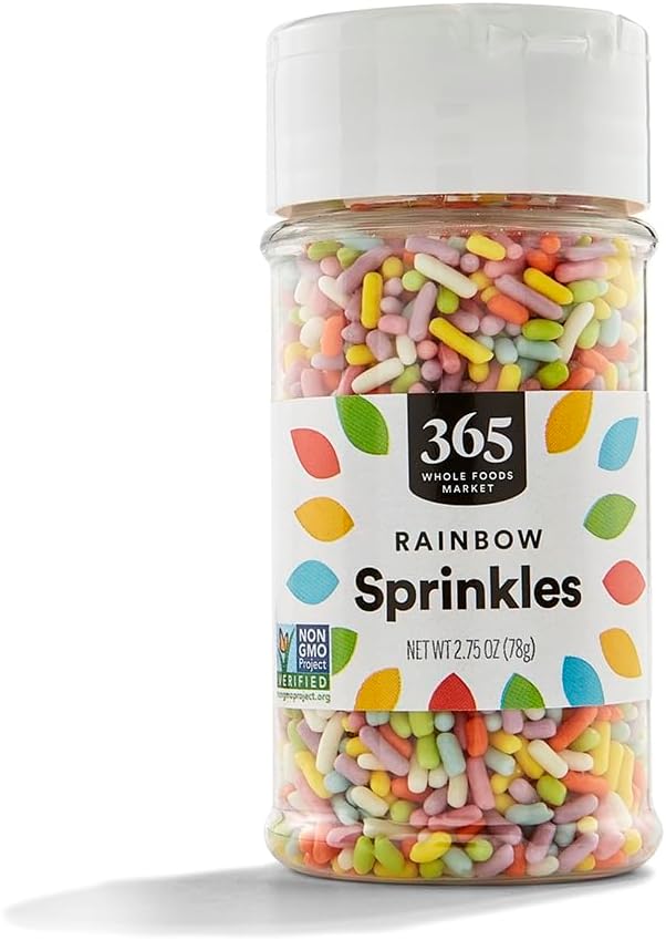 365 by Whole Foods Market, Rainbow Sprinkles, Vegan, 2.75 Ounce