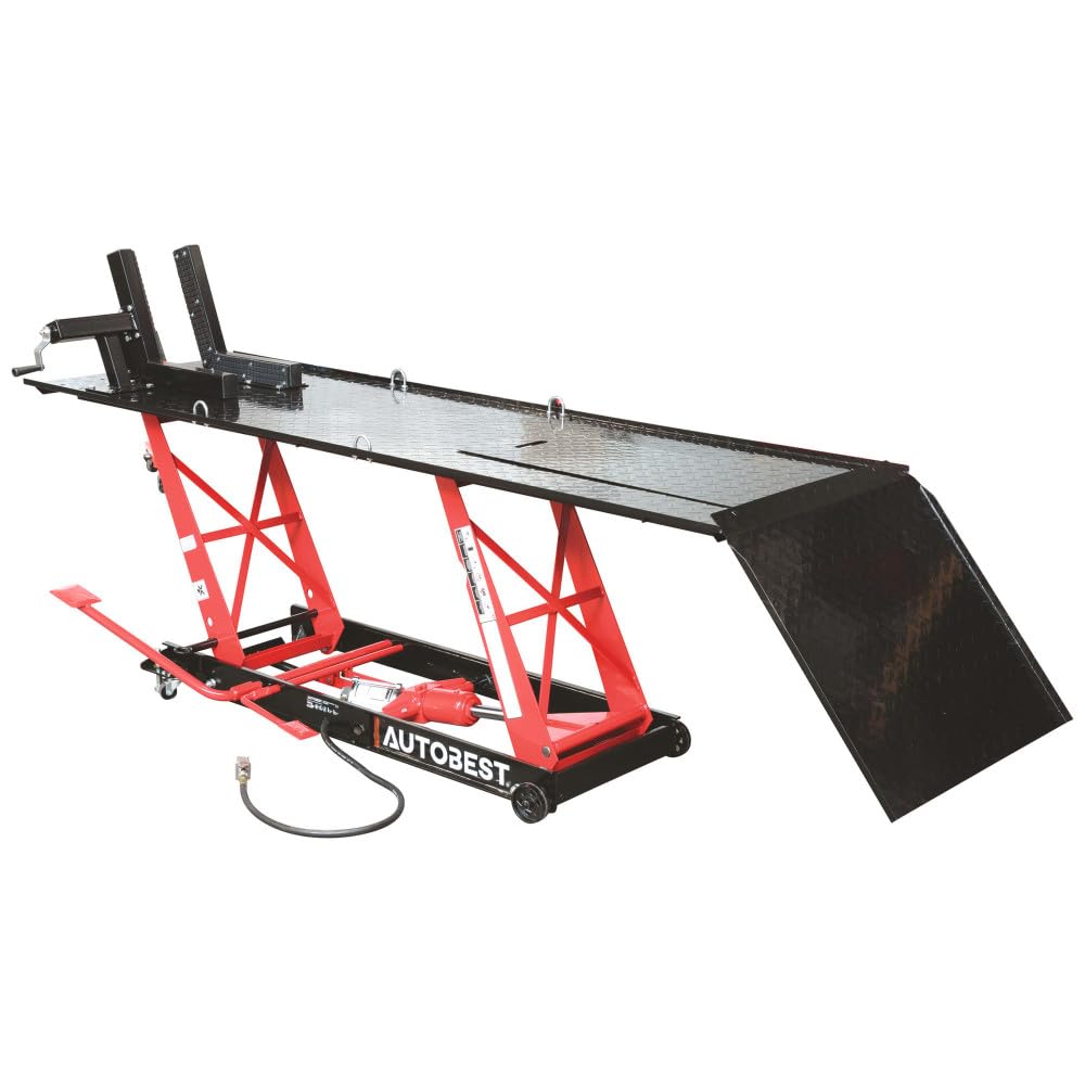 Table levage moto pneumatique 450 kg - Hauteur de levage de 175 à 700mm
