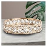 Hermosa y duradera: una bandeja brillante perfecta para organizar cuidadosamente joyas, baratijas, anillos, collares, pulseras, relojes, llaves, letras, revistas, toallas, Bandejas de servicio, bebidas de café.