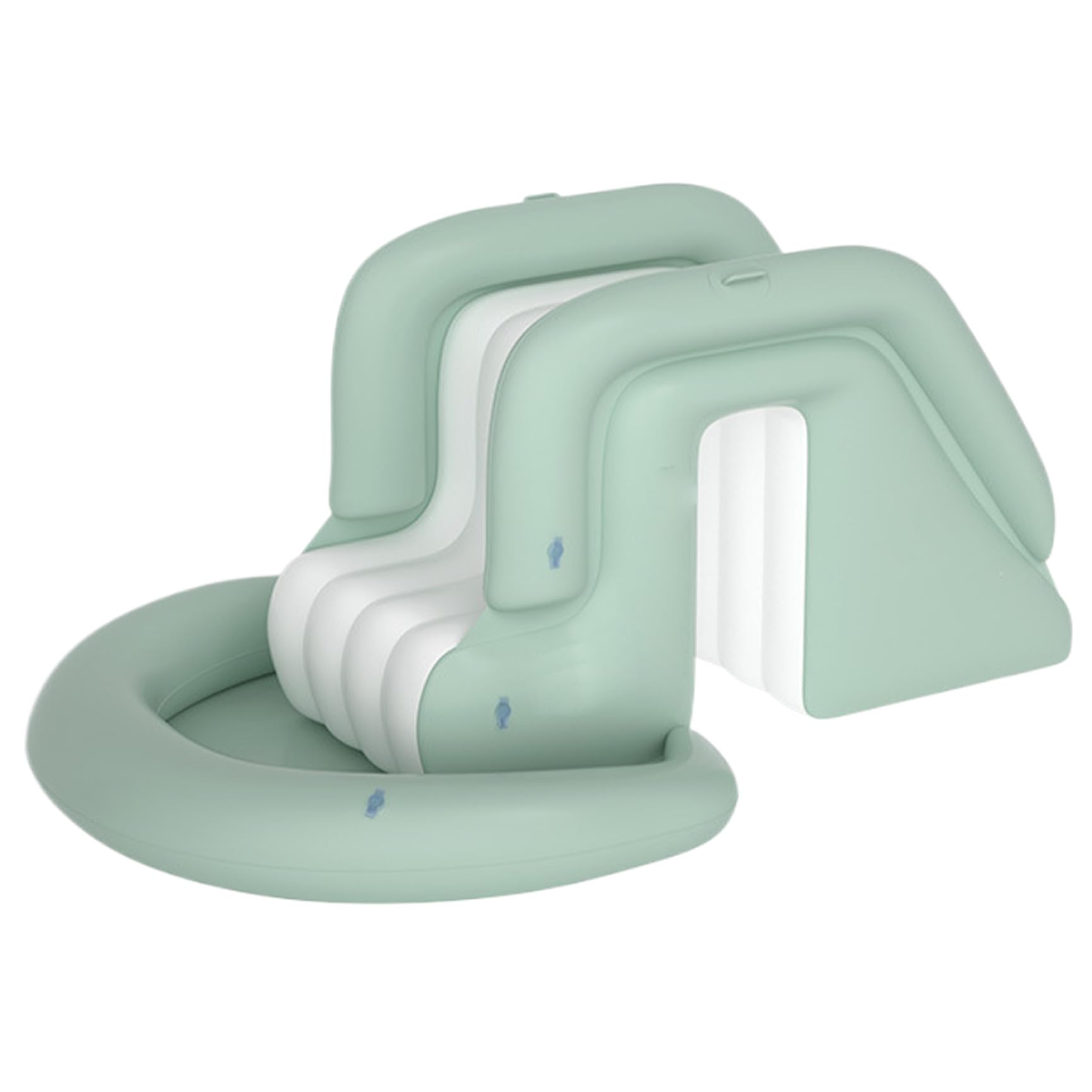 Glissement de Piscine Gonflable, Toboggan Gonflable en PVC étanche, Eau d'eau avec poignée, Piscine foldfable Non Glissement pour Les Enfants, Jouets